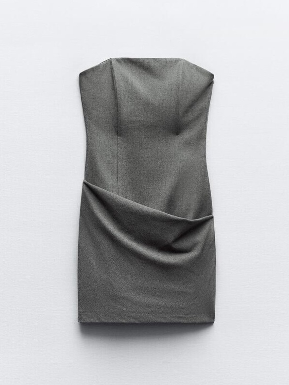Zara Strapless Grey Mini Dress